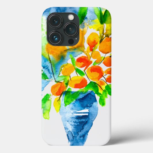 Oranje kumquat fruit kunst waterverf Case-Mate iPhone case (Achterkant)