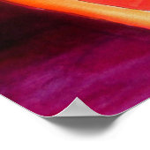 Oranje kumquat Nog steeds levensechte waterverf Poster (Hoek)