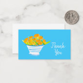 Oranje kumquats waterverf vruchten notitiekaartje (Voorkant / Achterkant in situ)