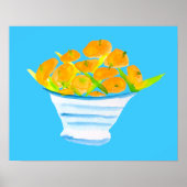 Oranje kumquats waterverf vruchten poster (Voorkant)