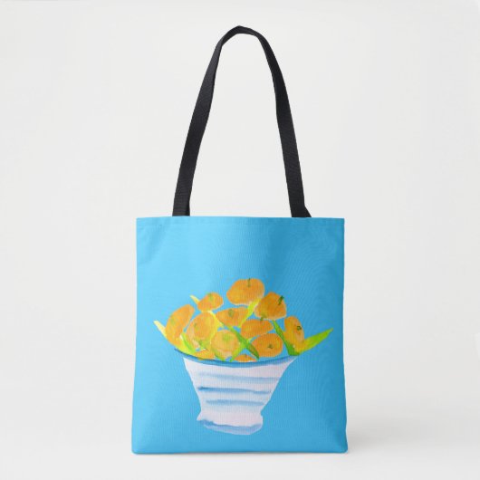 Oranje kumquats waterverf vruchten tote bag (Voorkant)