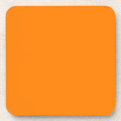 Oranje Kunststof Bier Onderzetter (Voorkant)
