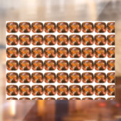 Oranje Kussen-cut Patroon Raamsticker (Vel 2)