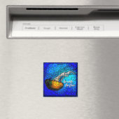 Oranje kwal-blauwe oceaan met stroom magneet (Insitu (Vaatwasser))