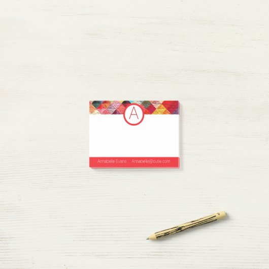 Oranje kwaliteit post-it® notes (Op bureau)