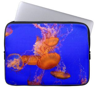 Oranje Kwallen Laptophoes Blue Ocean Case
