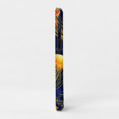 Oranje kwallenpatroon kunst Case-Mate iPhone case (Achterkant/links)