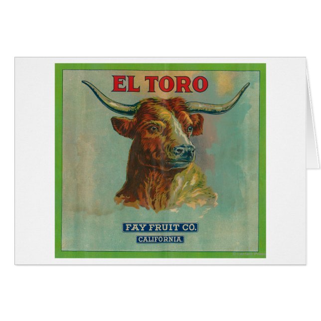 Oranje label El Toro (Voorkant Horizontaal)
