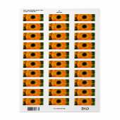 Oranje label voor blokadres (Full Sheet)