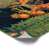 Oranje label voor schatkist (veldversie) poster (Hoek)