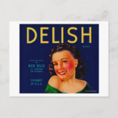 Oranje labelEl Centro, CA Briefkaart (Voorkant)