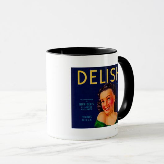 Oranje labelEl Centro, CA Mok (Voorkant rechts)