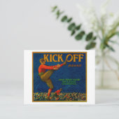 Oranje labelRedlands, CA Briefkaart (Staand voorkant)