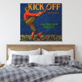 Oranje labelRedlands, CA Canvas Afdruk (Insitu (Slaapkamer))