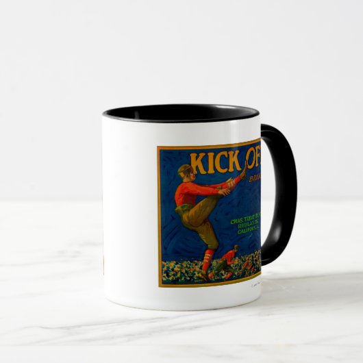 Oranje labelRedlands, CA Mok (Voorkant rechts)