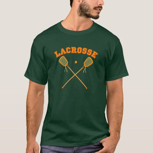 Oranje Lacrosse Logo T-shirt (Voorkant)
