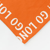 Oranje Lacrosse Mijn Heart Fleece Blanket Deken (Hoek)
