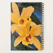 Oranje Laeliocattleya Orchids Floral Planner (Achterkant)