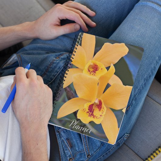 Oranje Laeliocattleya Orchids Floral Planner