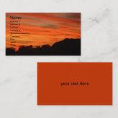Oranje landschap visitekaartje (Voorkant / Achterkant)