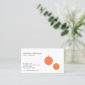 ORANJE LANTAARNS VISITEKAARTJE (Staand voorkant)