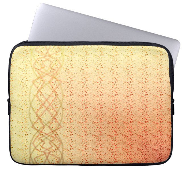 Oranje Laptop Sleeve (Voorkant)