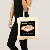 Oranje Las Vegas gebarentaal bruiloft welkom Tote Bag (Voorkant (product))