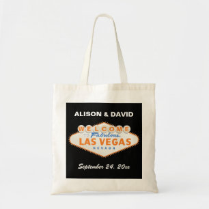 Oranje Las Vegas gebarentaal bruiloft welkom Tote Bag