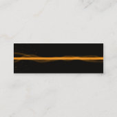 Oranje laser mini visitekaartje (Achterkant)