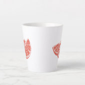 Oranje Latte Mok (Voorkant)