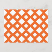 Oranje Lattice on White Briefkaart (Voorkant)