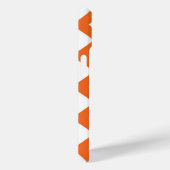 Oranje Lattice on White Case-Mate iPhone Case (Achterkant / Rechts)