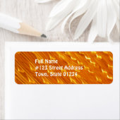 Oranje Lava-mailinglabels Etiket (Insitu)