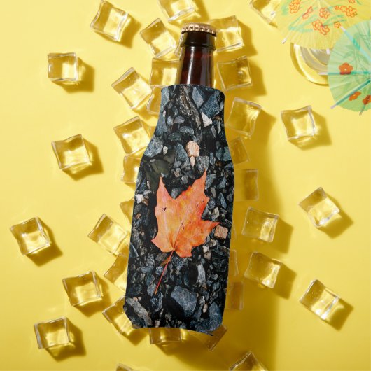 Oranje leder flesjeskoeler (Insitu Zomer)