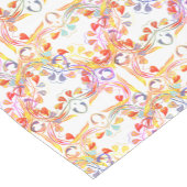 Oranje leder met Filigree Day Korte Tafelloper (Hoek)