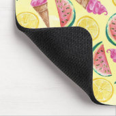 Oranje leder muismat (Hoek)