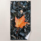 Oranje leder strandlaken (Voorkant)