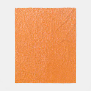 Oranje lederpatroon textuur achtergrondleder,t fleece deken
