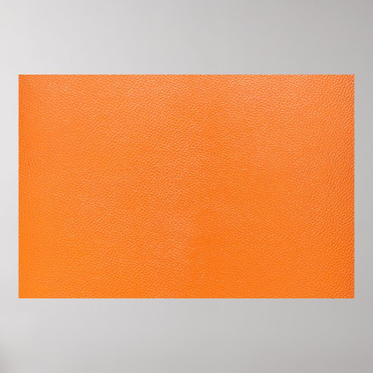 Oranje lederpatroon textuur achtergrondleder,t poster (Voorkant)