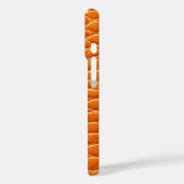 Oranje leer effect patroon Case-Mate iPhone case (Achterkant / Links)