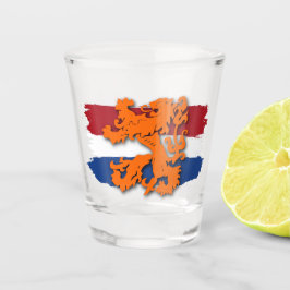 Oranje Leeuw Team Holland Nederlandse Vlag Shot Glas