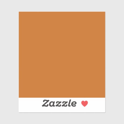 Oranje leger (effen kleur) sticker (Vel)