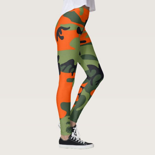 Oranje Leggings van Camouflage (Rechts)