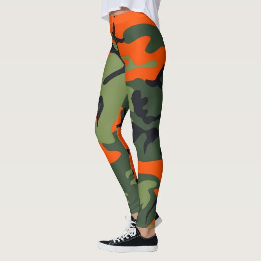 Oranje Leggings van Camouflage (Links)