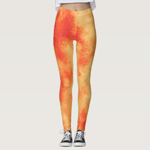 Oranje Leggings voor wolffecten