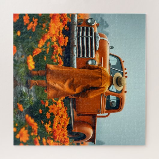 Oranje Legpuzzel (Horizontaal)