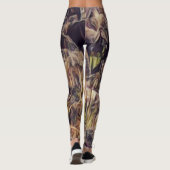 Oranje Leguaan Kunst Leggings (Achterkant)