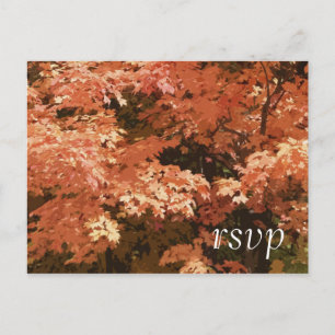 Oranje lekkages Fall Wedding RSVP Reactie Uitnodiging Briefkaart