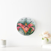 oranje lelie ronde klok (Huis)