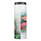 oranje lelie thermosbeker (Achterkant)